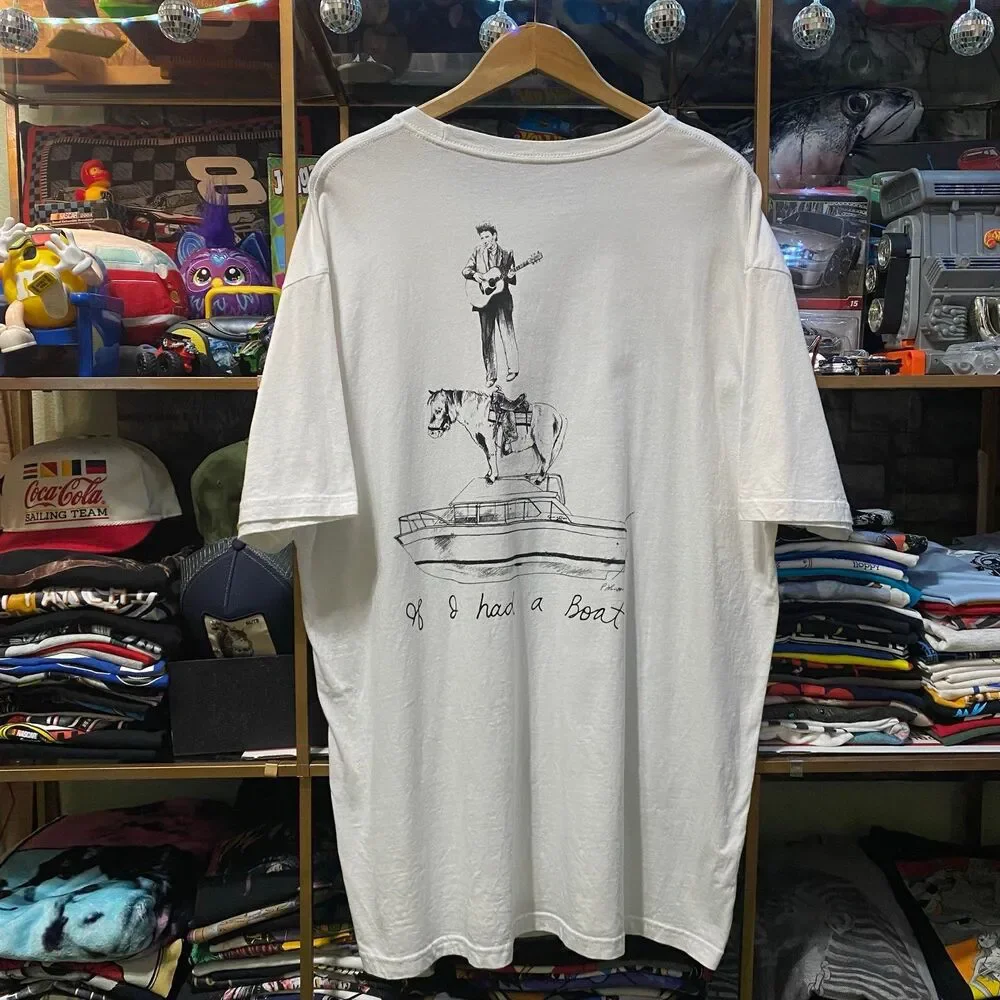 Lyle Lovett and His Large Band If I Had a Boat Country Graphic Tee Men's XL - Picture 1 of 6